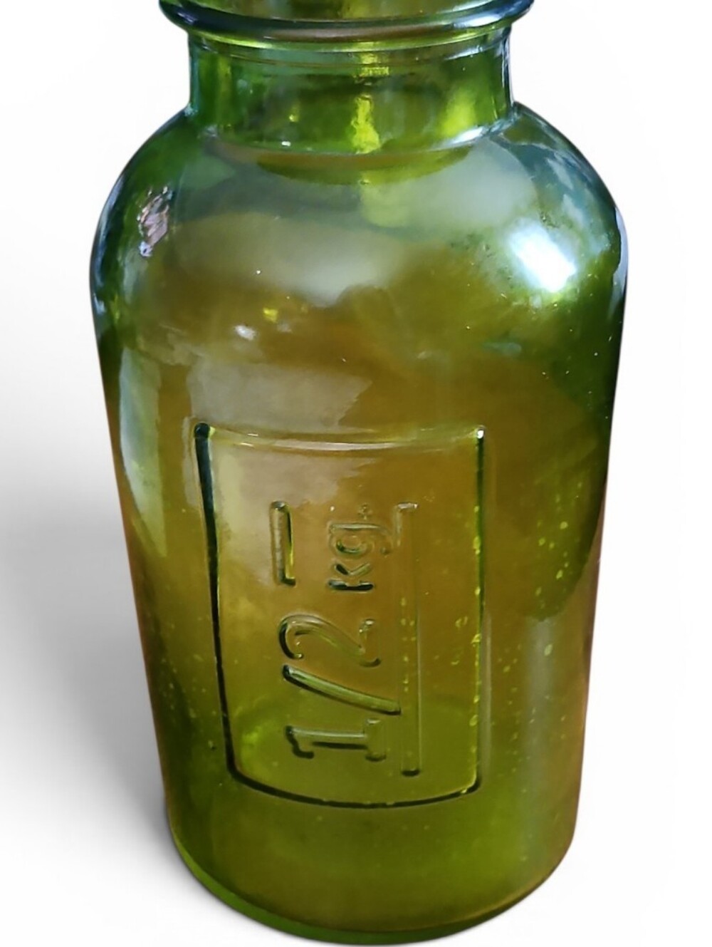 Vintage Green Apothecary Bottle Pre 1930
